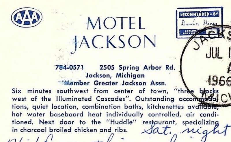 Motel Jackson - Vintage Postcard (newer photo)